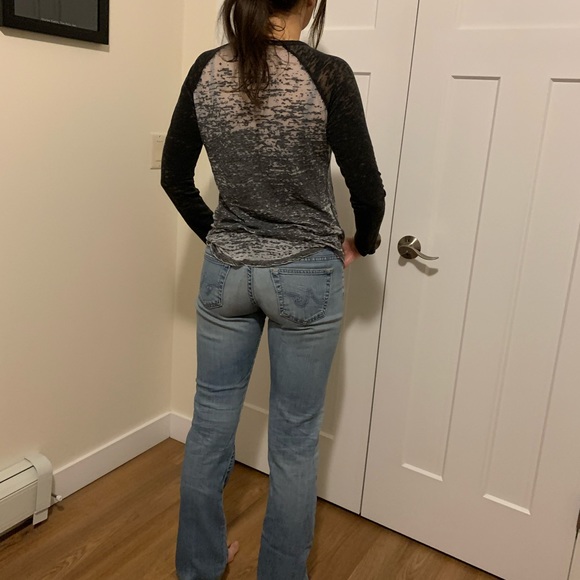 Monrow Burn Out Rock Tee - Picture 2 of 5